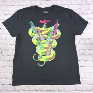 Adventure Time Men’s Gray XL shirt Finn Jake